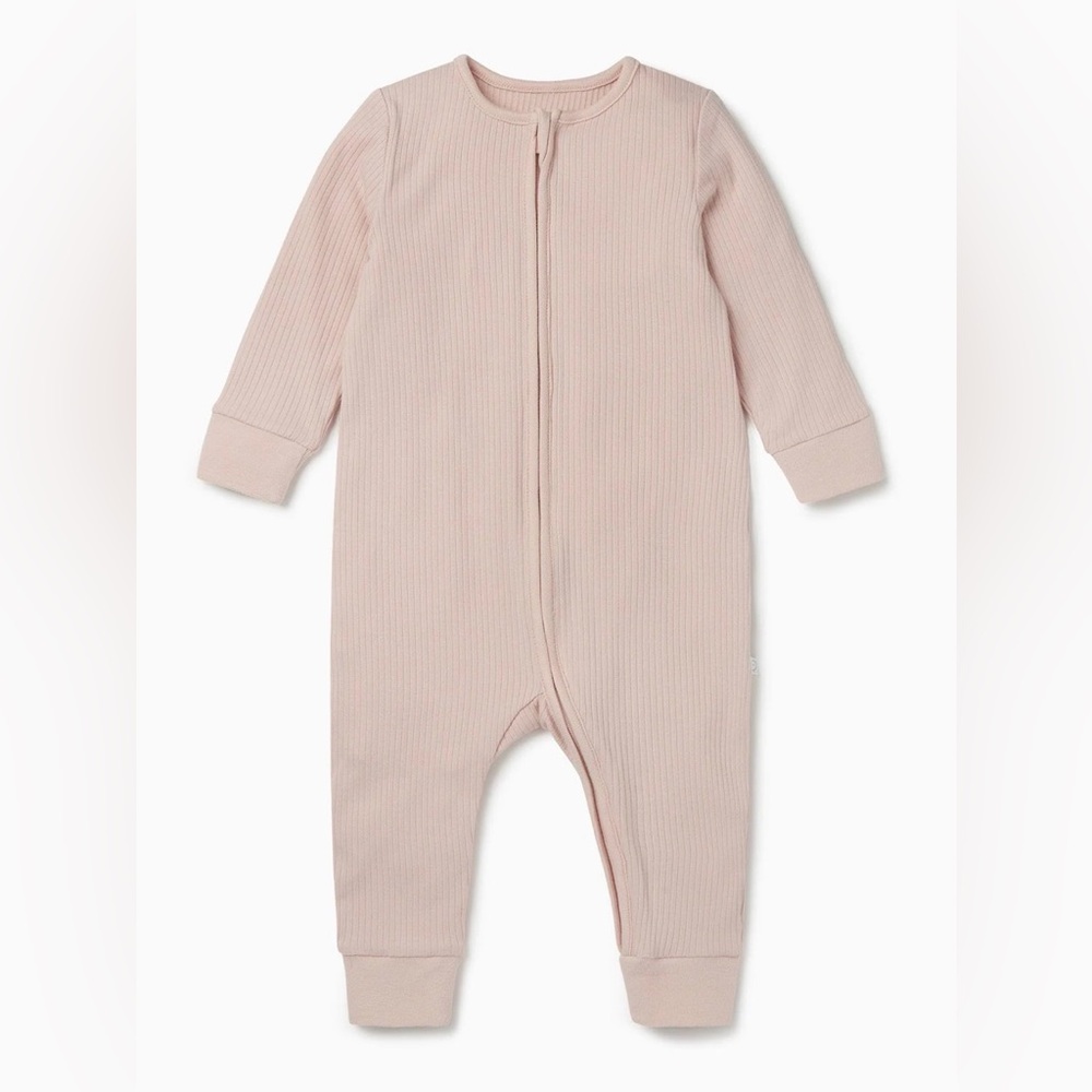 Baby Mori Ribbed Clever Zip Snug Fit Pajamas